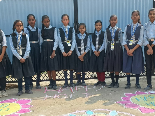 Subhash Public School Rangoli Competition
